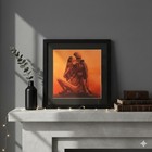 Zdzis  aw Beksi  ski  the Lovers  Framed Art Print - Dystopian Surrealism Horror