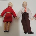 Vintage Dollhouse Miniature Family 4 Dolls Porcelain Bisque 1960s