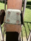 Vintage Antique Wooden Snow Skis  80 5  Long  Hickory 6_9  4137 Harvey E dodds
