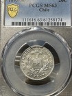 1893-so Chile 20 Centavos - Pcgs Ms63