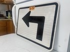 Authentic Traffic Road Street Highway Sign 90 Degree Left 21  X 15   8-52