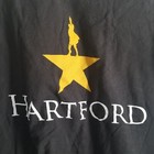 Broadway Alexander Hamilton Play T Shirt Large Black Gold Star Word Art Hartford