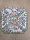 Vintage Set Of 8 Chinese Famille Rose Medallion Porcelain 5  Plate Hand Painted