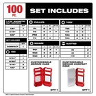 Milwaukee Shockwave Impact Duty Driver Bit Set 100pc