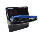 Vintage Black Ceramic Tile Soap Dish Tumbler Cup Tray Toothbrush Holder Set