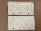 Vintage 1963 Texas License Plate Set  Originals Ll 9237