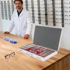 266x Optical Trial Lens Set Optometry Kit Metal Rim Ophthalmic Lenses Aluminum