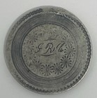 1857 Seated Liberty Silver Quarter Love Token    j R Co   