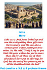Widows Mite Coin Holy Land Artifact Free Display Card Time Of Jesus Christ  g847