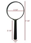 3x Handheld Reading Magnifier 3 5  Magnifying Glass Lens Jewelry Loupe