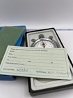 Vintage 1974 Sears Swiss Made Mechanical Stopwatch 1 10 Sec Box Papers Working