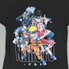 Naruto Shirt Mens Medium Black Team 7 Graphic Anime Tee Naruto Manga Shonen