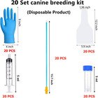 20 Set Ai Artificial Insemination Dog Breeding Kit  Canine Breeding Kit  Dog Ins