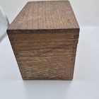 Vtg Antique Gold Medal Flour Wooden Recipe Box Dovetail Washburn Crosby