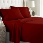800 Thread Count 100  Cotton Select Bedding Set Us Sizes Burgundy Solid