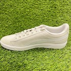 Puma Vikky V3 Feather Gray White Womens Size 9 Athletic Leather Shoes Sneakers