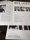 Rush Presto Press Kit Folder Booklet 8x10 Photo Peart Lee Lifeson