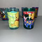 Vintage Zak Designs Plastic Cups  Lot Of 8  Pooh  Barney  Teletubbies  Mickey