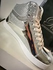 Pastry Dance Hip Hop Shoes Kids Size 2 Gold Glam Pie Glitter 143301 New Dance