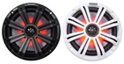 Pair Kicker 45km84l 8  600 Watt Marine Boat Waterproof Speakers W  Led s Km8