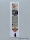 Large 14  Stevengraph Silk Woven Bookmark Home Sweet Home Paterson Nj Music 1900