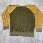 Kate Quinn Organics Velour Raglan Sweatshirt Green Gold Adult Size M