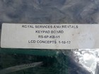 Royal Service And Rentals Keypad Board Rs-6p-kb-01  Lcd Concepts New Surplus