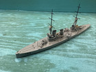 Vintage Navis 1 1250 Wwi British Invincible  126 Ship Metal Waterline Model