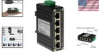 5-port 10gbps Gigabit Ethernet Switch - Industrial Quality  Metal  -40 To 167  f