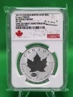 2015 Canada 1 Oz  9999 Fine Silver Rev  Proof Maple Leaf Ngc Pf70 E mc2 Privy