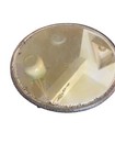 Antique Bronze Round Plateau Beveled Vanity Jewelry Table Top Mirror Tray Brass 