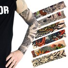 20pcs Temporary Tattoo Arm Sleeves Arts Fake Slip On Arm Sunscreen Sleeves Bo   