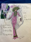 Paco Macliss Original Costume Design Drawings X7 From Debbie Reynolds   s Estate 