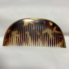 Vintage Tortoise Shell Comb With Brass Rim  Early Showa  Good Condition