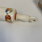1950 s Harker Pottery Ice Water Rolling Pin With Fruit Design  15  L F5-06