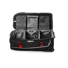 Sparco 016437nrrs Tour Rolling Duffel Bag  Black red