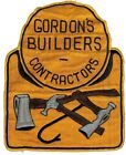 Vintage 11  Embroidered Back   Jacket Patch  gordon s Builders Contractors  Vgc