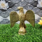 Solid Brass American Eagle Finial Statue With Majestic Spreading Wings