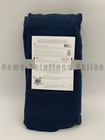 Pottery Barn Baby Belgian Flax Linen Crib Skirt Navy Blue 16  Drop  9923j