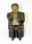    J E Stevens Tammany Bank 1873 Cast Iron Original   