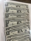  10  Consecutive 1957-a  1 One Dollar Silver Certificates Uncirculated