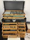 Lot - H Gerstner   Sons 10-e Antique Dental Tool Chest Cabinet Tools Supplies