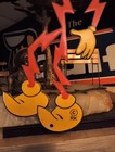 Vintage Reddy Kilowatt Electric Power Company Porcelain Metal Die Cut Sign