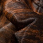 Real Brindle Redish Brown Cowhide Rug Natural Hair 6x6 Ft Cowhides Cow Hide Skin