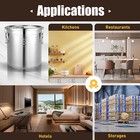 33l Stainless Steel Airtight Canister Kitchen Storage Bucket Dry Food Container