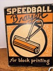 Speedball Brayer Ink Roller Vintage Block Printing Tool With Original Box