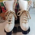 Vintage Roller Derby White Quad Roller Skates Women s Size 6 W  Original Box