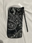 Nwt Vera Bradley Rfid Accordion Wristlet Zip-around Wallet In Stellar Paisley