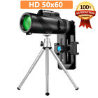 50x60 Zoom Optical Hd Lens Monocular Telescope   Tripod   Clip For Cell Phone