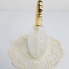 New Vintage Perfume Bottle With Gold Stopper Art Deco Style Vanity Collectible
